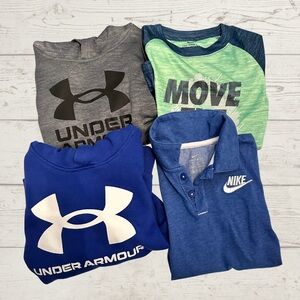 Boys Nike & Under Armour Athletic Bundle Size 5 – Hoodies, Polo & Tee